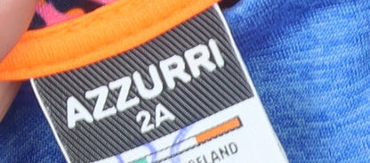 Azzurri Boys Blue 2 Years 1/4 Zip Graphic Print Sweatshirt