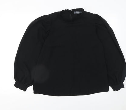 Womens UK Size 8 Primark Black Basic Blouse