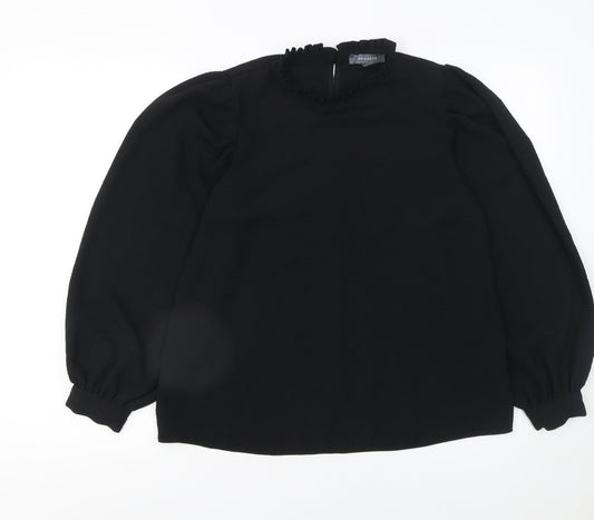 Womens UK Size 8 Primark Black Basic Blouse