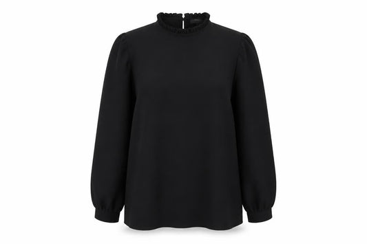 Womens UK Size 8 Primark Black Basic Blouse