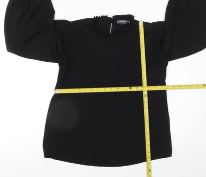 Womens UK Size 8 Primark Black Basic Blouse