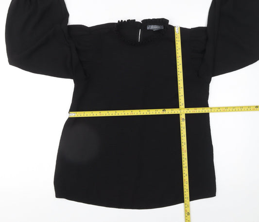Womens UK Size 8 Primark Black Basic Blouse