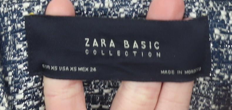 Womens UK Size XS Zara Basic Regular Grey Blazer