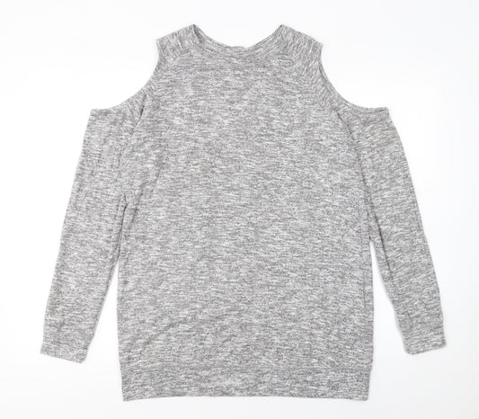 Womens UK Size 14 Matalan Grey Pullover Jumper