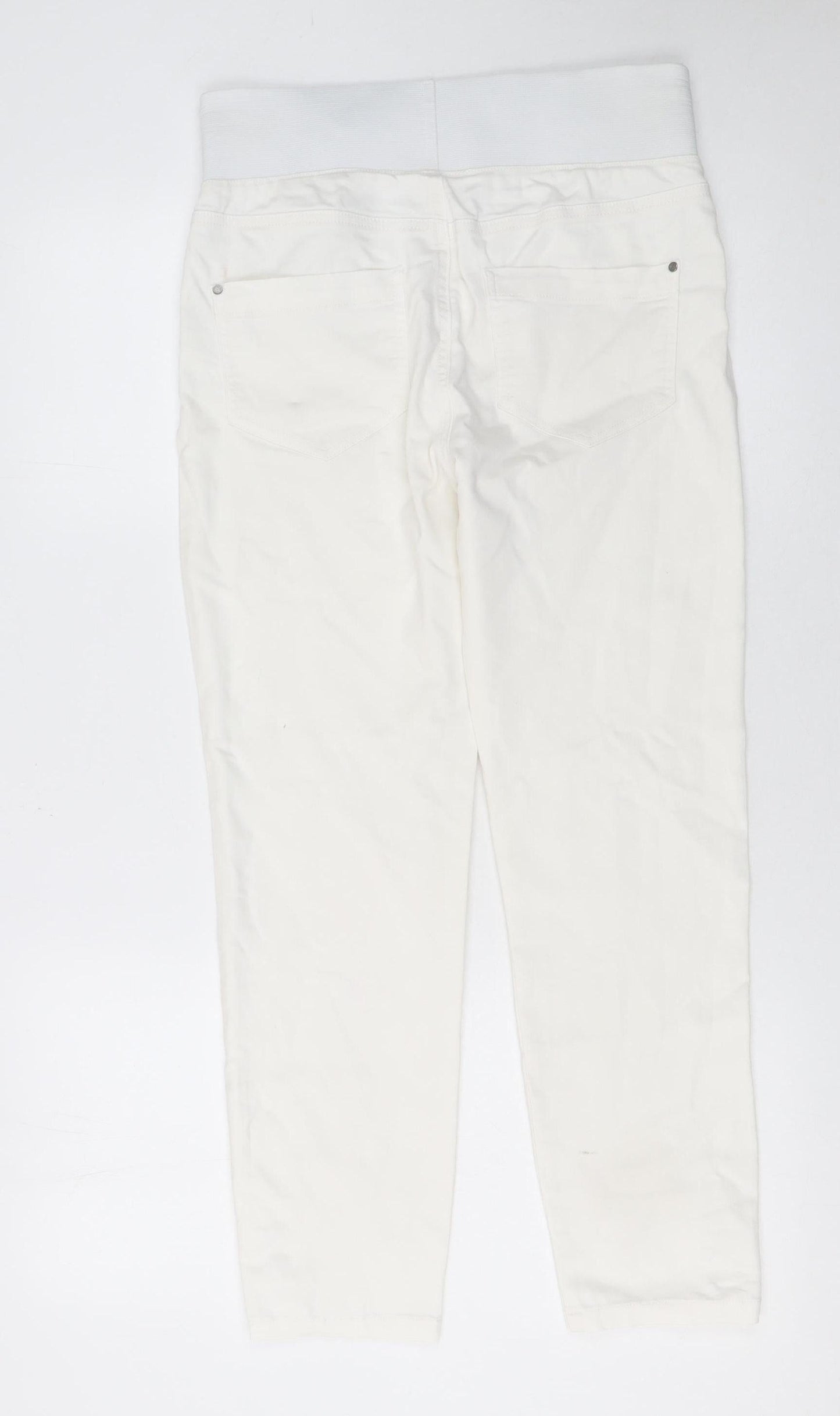 Womens UK Size S FREE/QUENT Slim Fit Jegging White Trousers