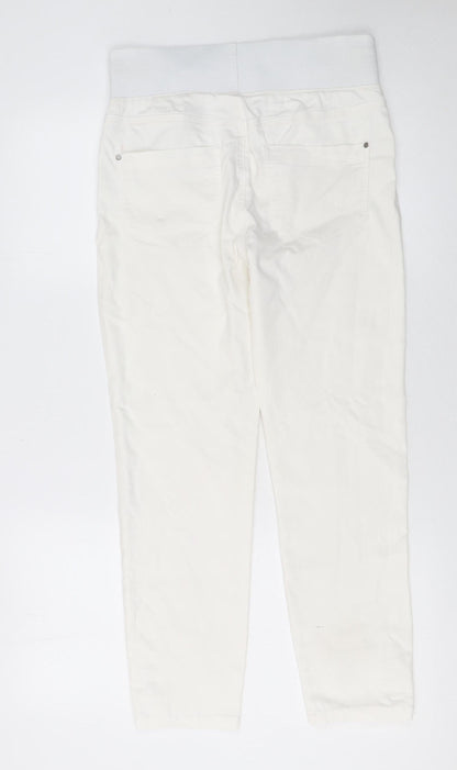 Womens UK Size S FREE/QUENT Slim Fit Jegging White Trousers