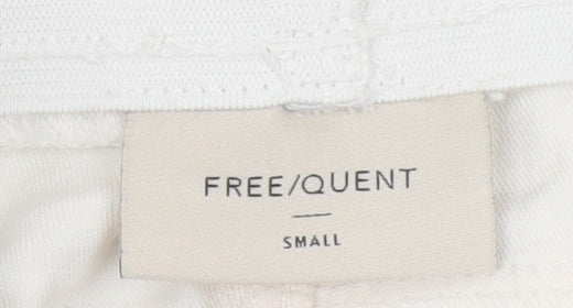 Womens UK Size S FREE/QUENT Slim Fit Jegging White Trousers