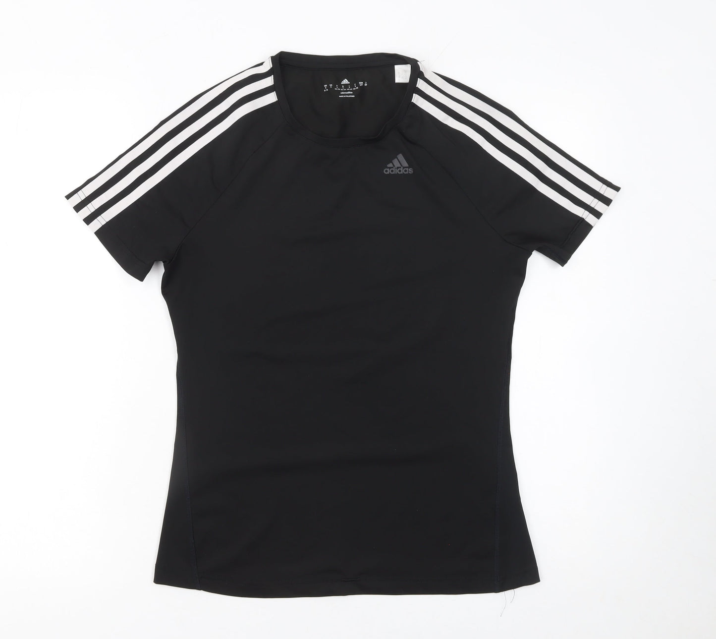 Womens UK Size S adidas Black Gym & Training Running & Jogging Yoga T-Shirt