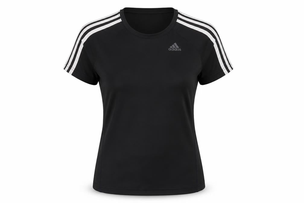 Womens UK Size S adidas Black Gym & Training Running & Jogging Yoga T-Shirt