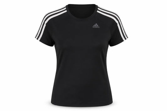Womens UK Size S adidas Black Gym & Training Running & Jogging Yoga T-Shirt