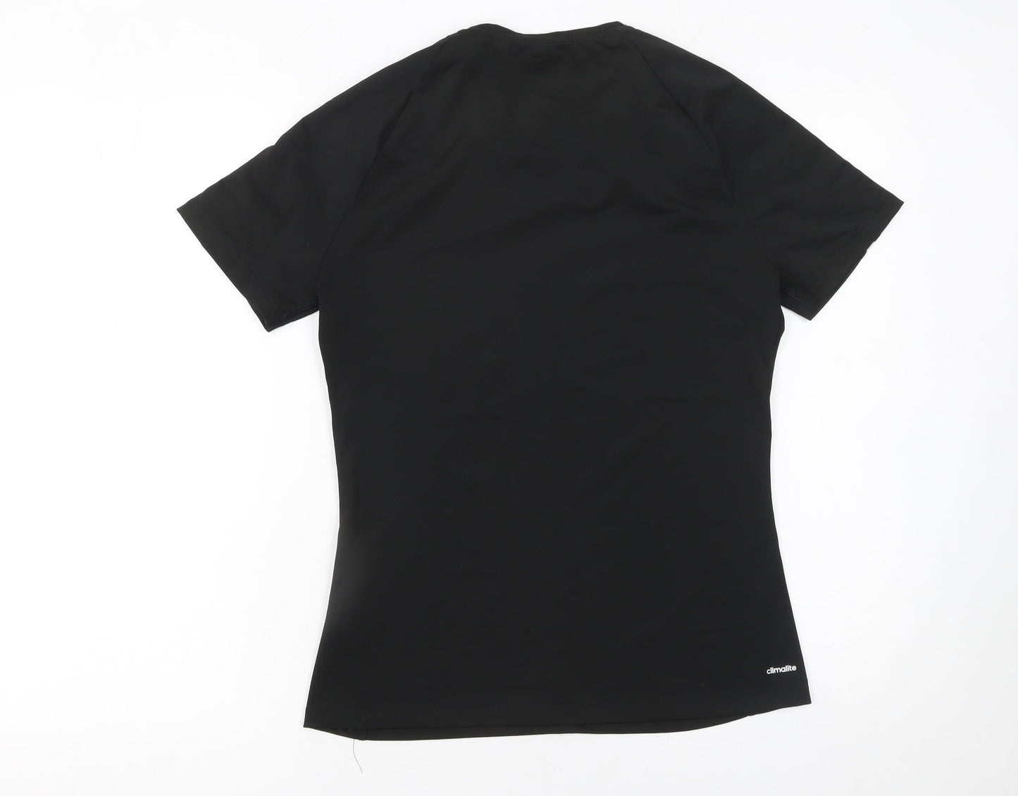 Womens UK Size S adidas Black Gym & Training Running & Jogging Yoga T-Shirt