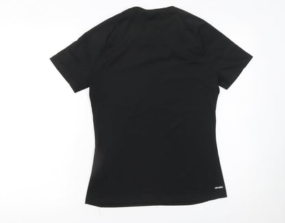 Womens UK Size S adidas Black Gym & Training Running & Jogging Yoga T-Shirt