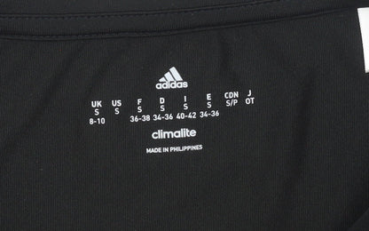 Womens UK Size S adidas Black Gym & Training Running & Jogging Yoga T-Shirt