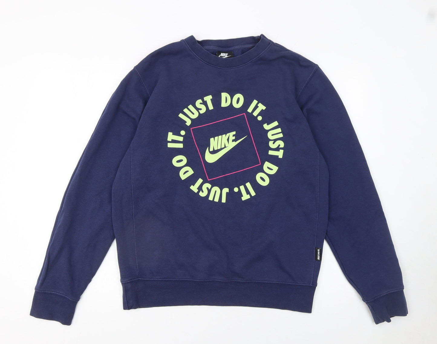 Womens UK Size S Nike Blue Pullover Sweatshirt