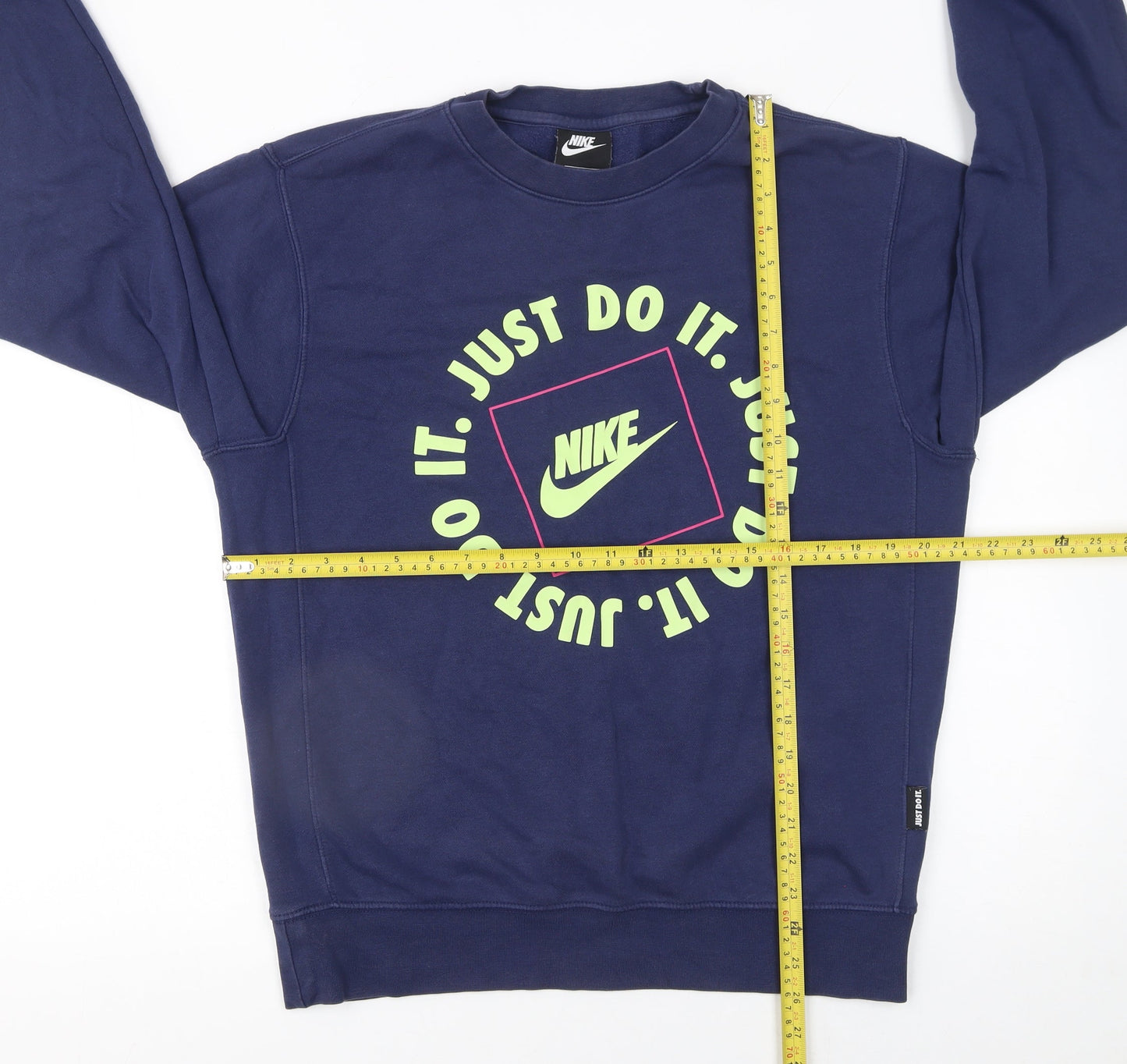 Womens UK Size S Nike Blue Pullover Sweatshirt