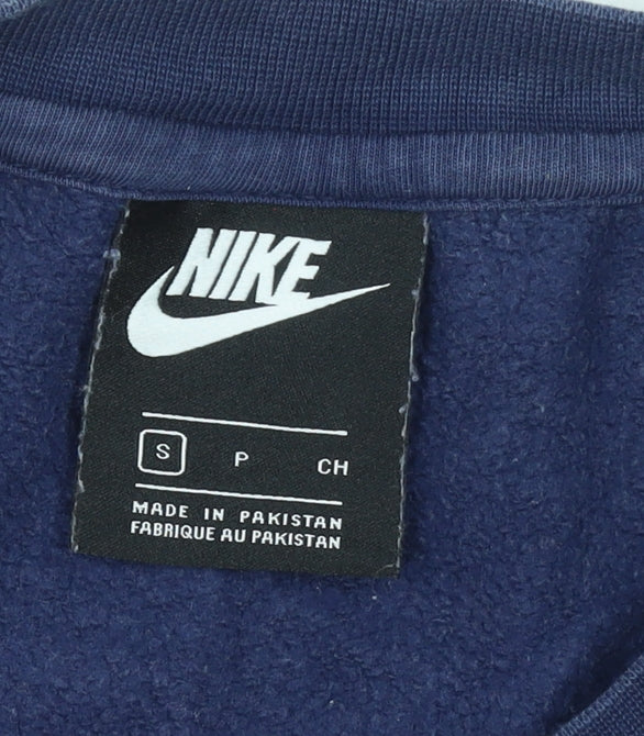 Womens UK Size S Nike Blue Pullover Sweatshirt