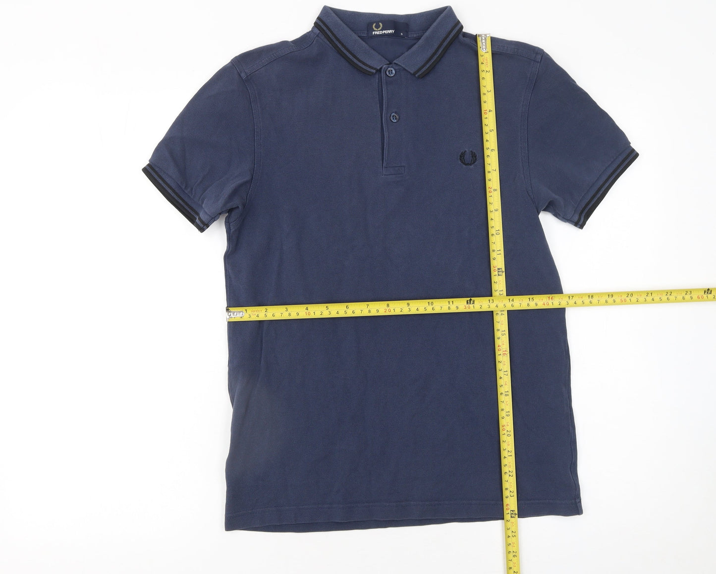 Mens UK Size S Fred Perry 100% Cotton Polo Shirt