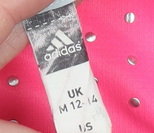 Womens UK Size 12 adidas Pink Running & JoggingGym & TrainingCrossFitYoga T-Shir