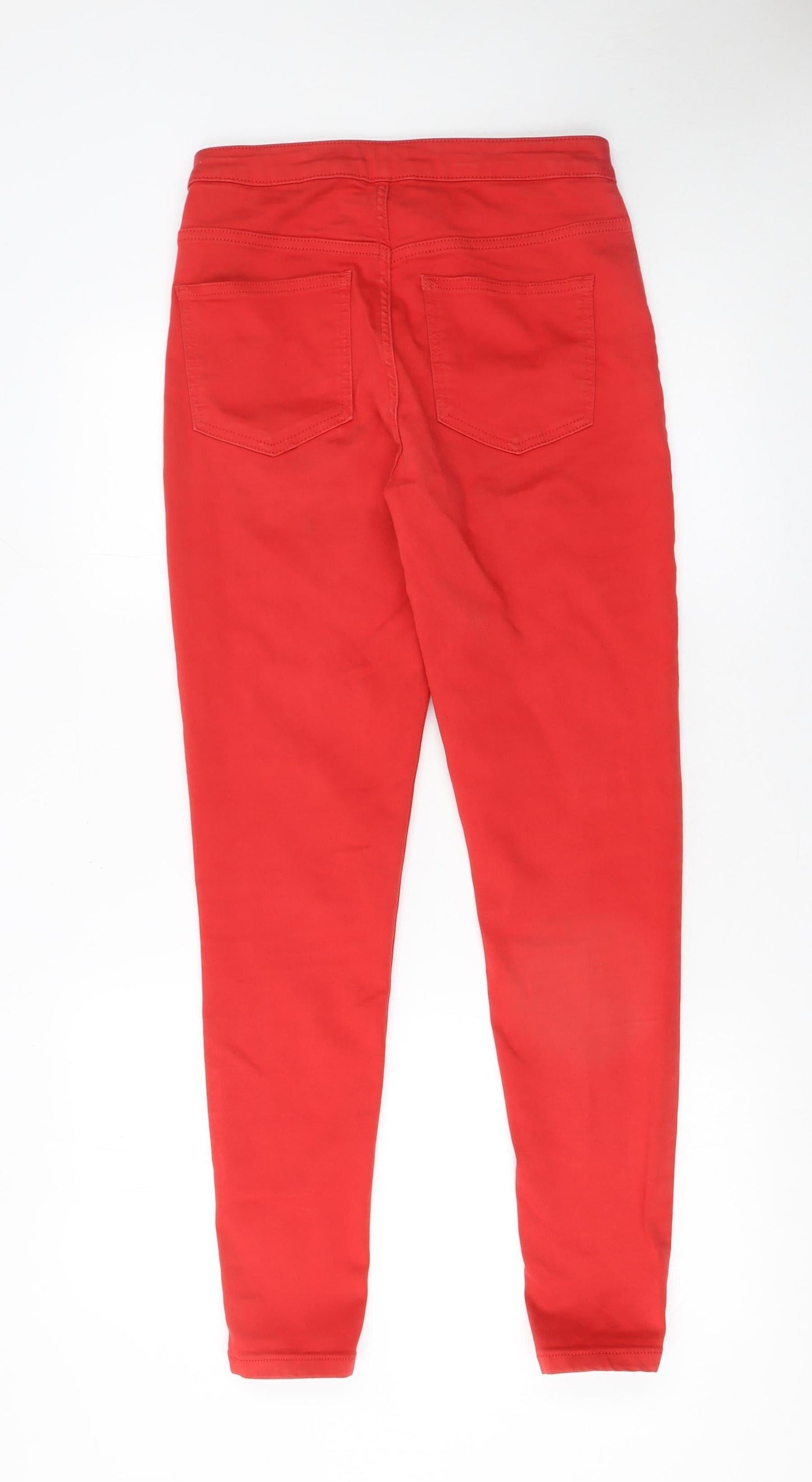 Womens UK Size 10 Marks and Spencer Slim Fit Skinny Red Jeans