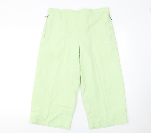 Womens UK Size 14 BackSwing Relaxed Fit Cargo Green Trousers