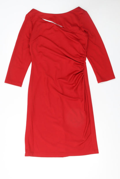 Womens UK Size 10 WithSleeves Bodycon Dress