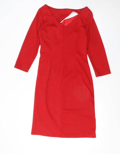 Womens UK Size 10 WithSleeves Bodycon Dress
