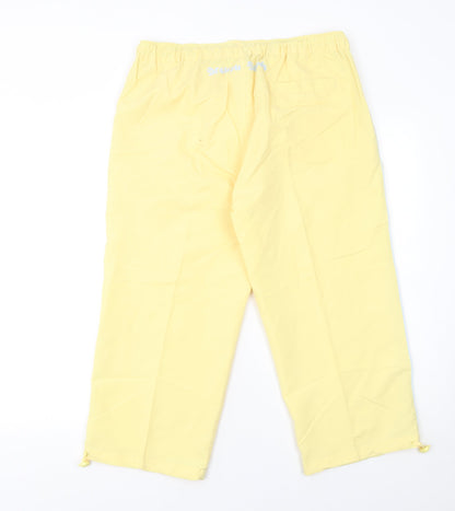Womens UK Size M Mystify Relaxed Fit Jogger Yellow Trousers