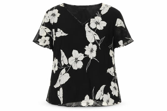 Womens UK Size 18 Berkertex Black Tunic Blouse