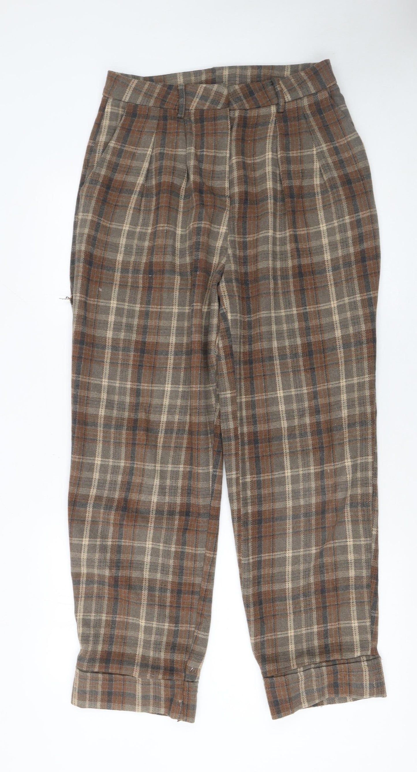 Womens UK Size 10 Anewsta Regular Fit Chino Brown Trousers