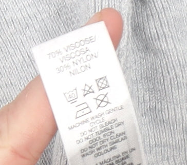 Womens UK Size 14 Dunnes Stores Grey Cardigan Jumper