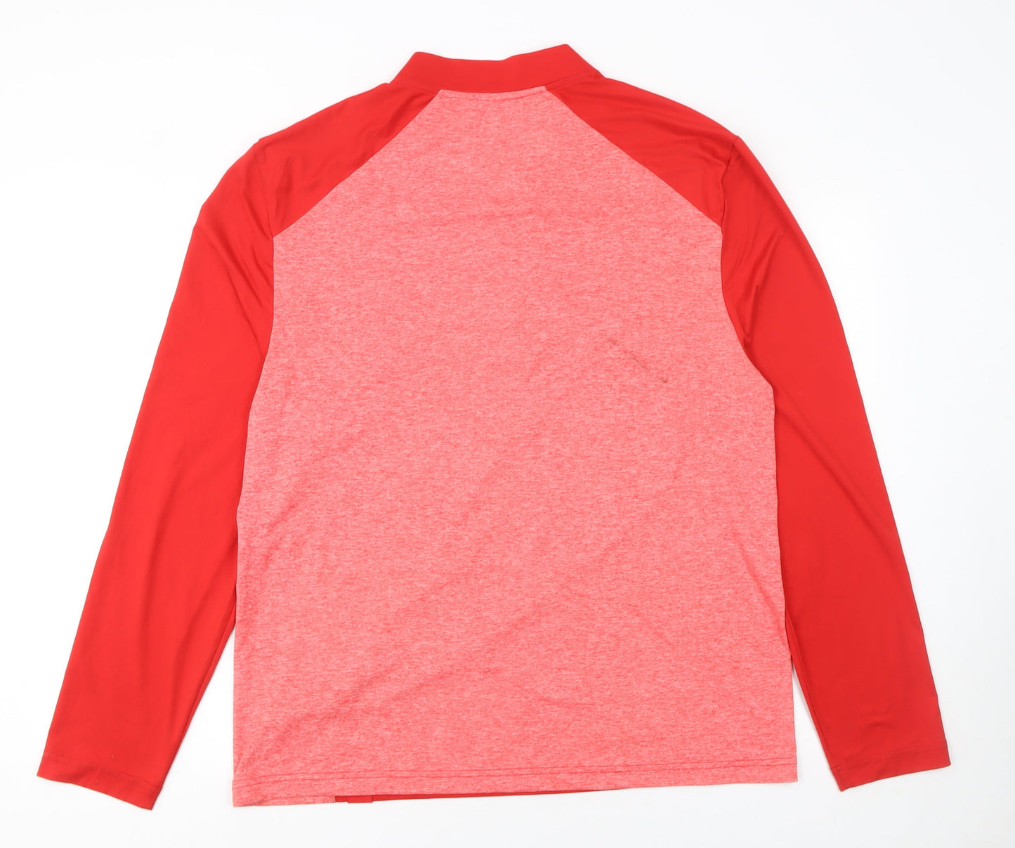 Mens UK Size L Fanatics Red 1/4 Zip Sweatshirt