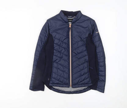 Boys UK Size 7-8 Years Fouganza Blue Basic Jacket