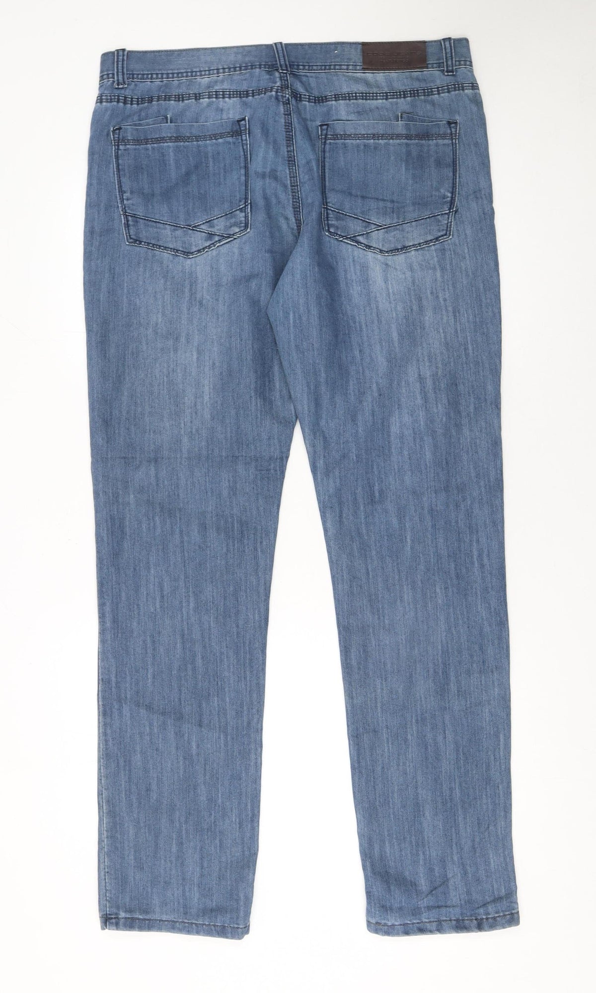 Mens UK Size 46 Code Jeans Regular Fit Straight Blue Jeans