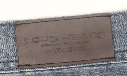 Mens UK Size 46 Code Jeans Regular Fit Straight Blue Jeans