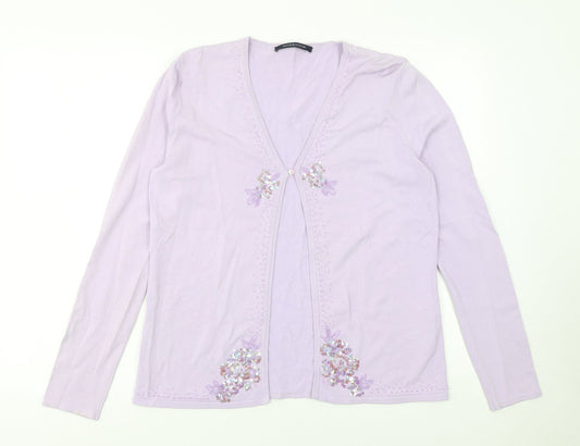 Womens UK Size S Windsmoor Purple Cardigan Jumper