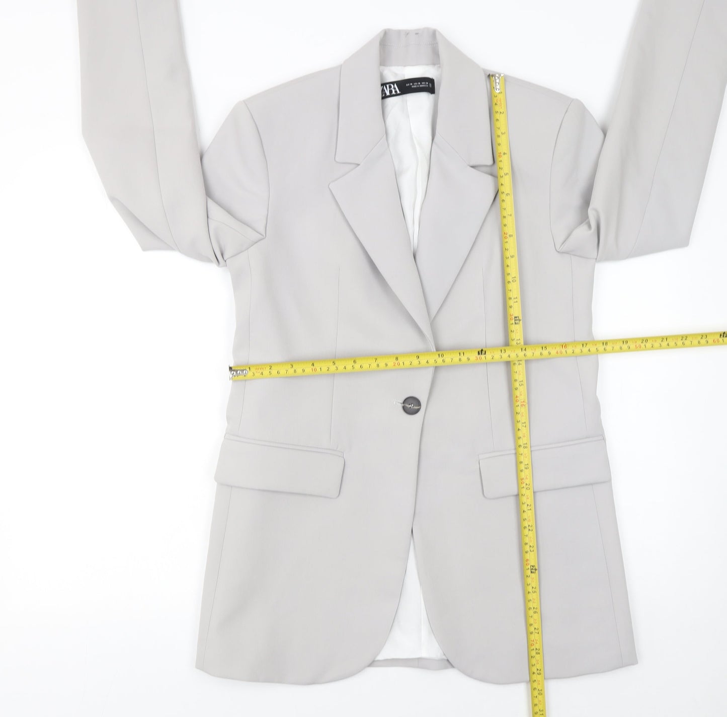 Womens UK Size XS Zara Regular Grey Blazer