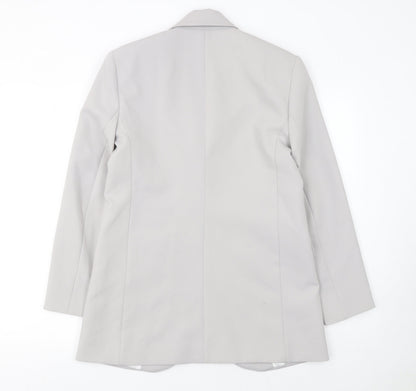 Womens UK Size XS Zara Regular Grey Blazer