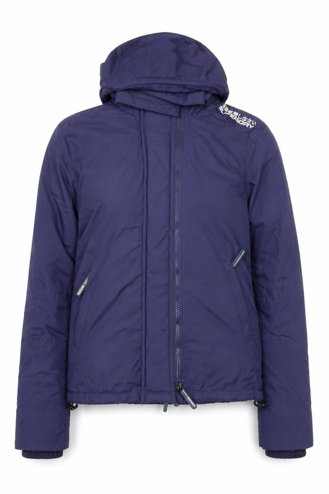 Womens UK Size S Superdry Blue Windbreaker Coat