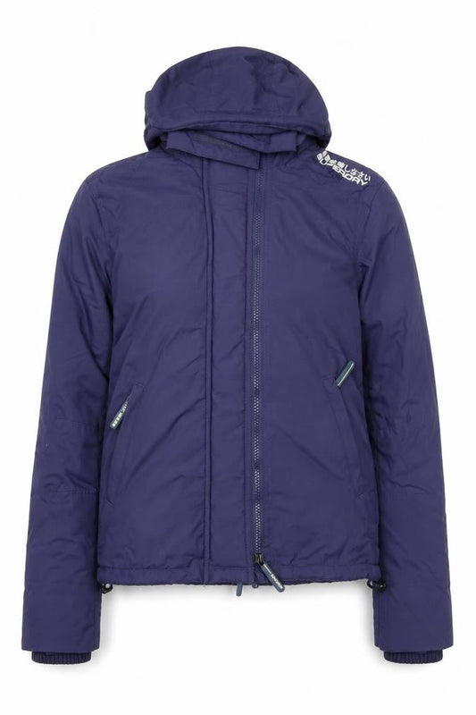 Womens UK Size S Superdry Blue Windbreaker Coat