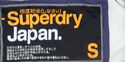 Womens UK Size S Superdry Blue Windbreaker Coat