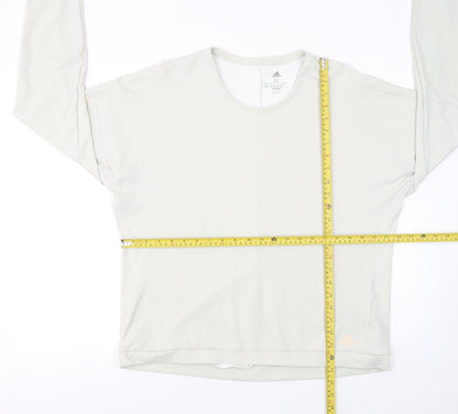 Womens UK Size XL adidas White Basic T-Shirt