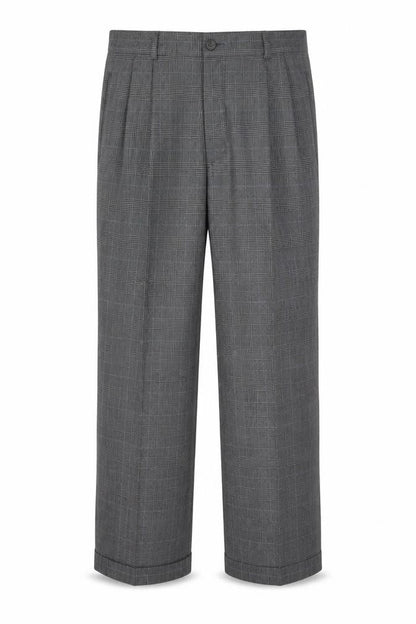 Mens UK Size L Jaeger Classic Fit Dress Pants Grey Trousers