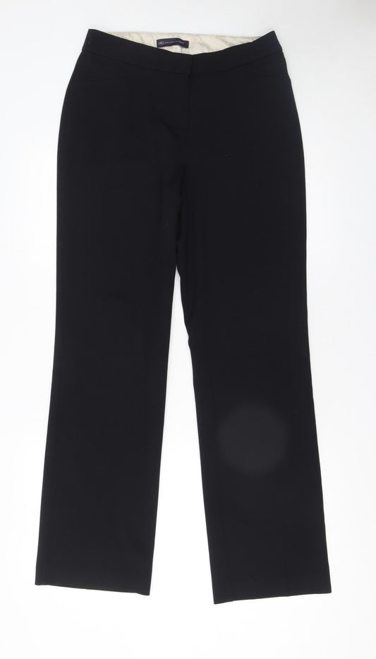 Womens UK Size 8 Marks and Spencer Regular Fit Dress Pants Black Trousers