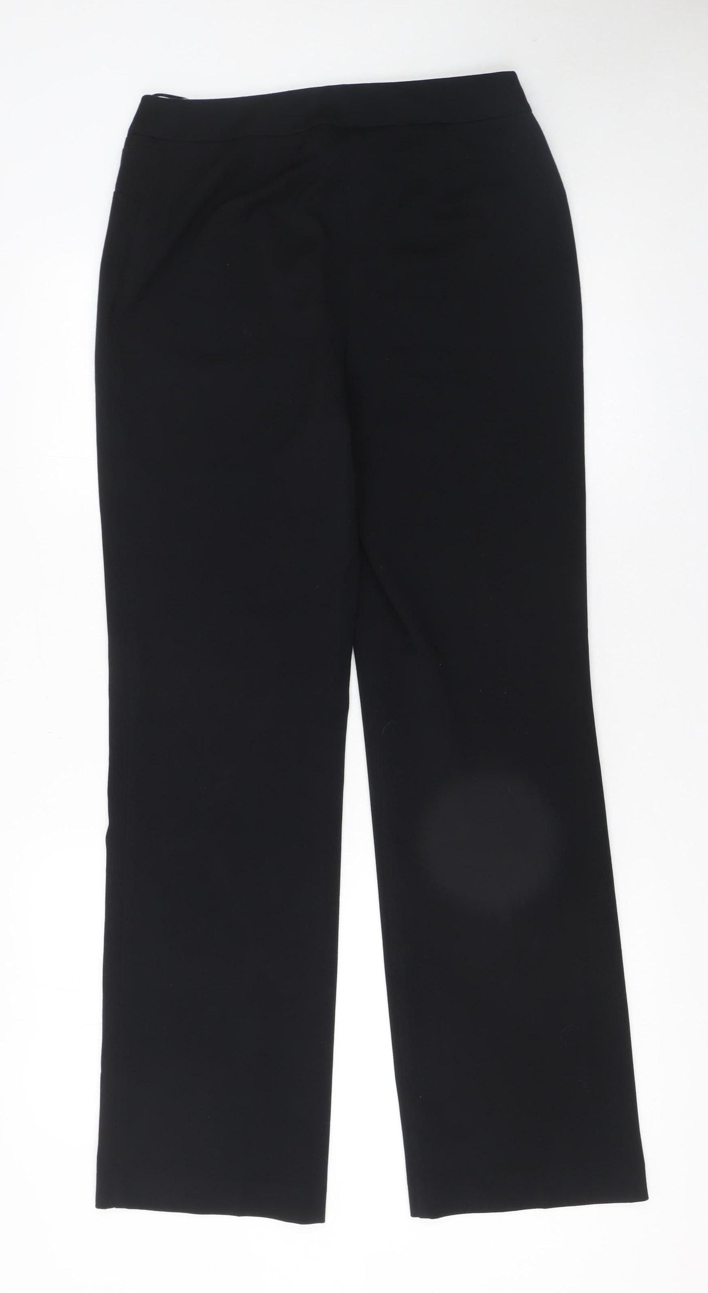 Womens UK Size 8 Marks and Spencer Regular Fit Dress Pants Black Trousers