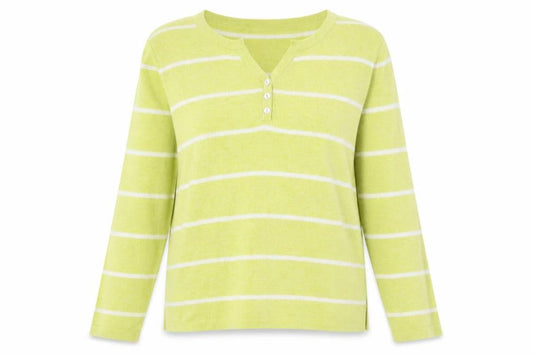 Womens UK Size 12 Laura Ashley Green Henley Jumper