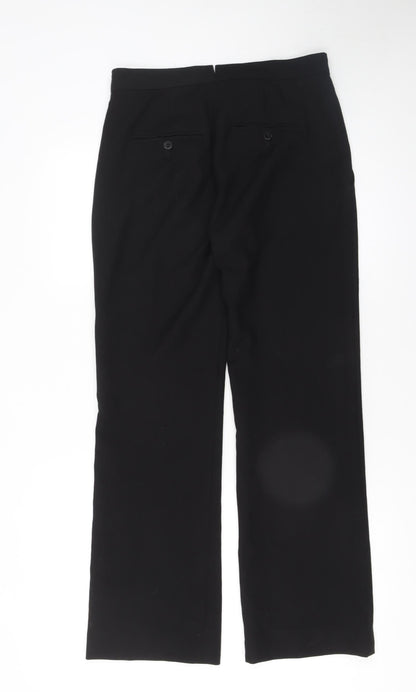 Womens UK Size 8 Jigsaw Regular Fit Dress Pants Black Trousers