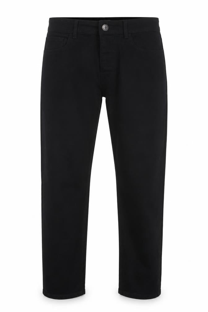 Mens UK Size M denim co Regular Fit Straight Black Jeans