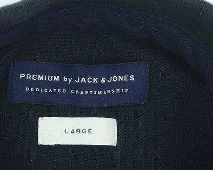 Mens UK Size L JACK & JONES 100% Cotton Polo Shirt
