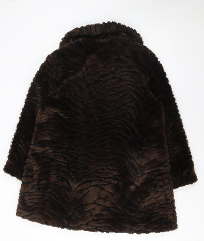Womens UK Size S Furnatic Collection Brown Overcoat