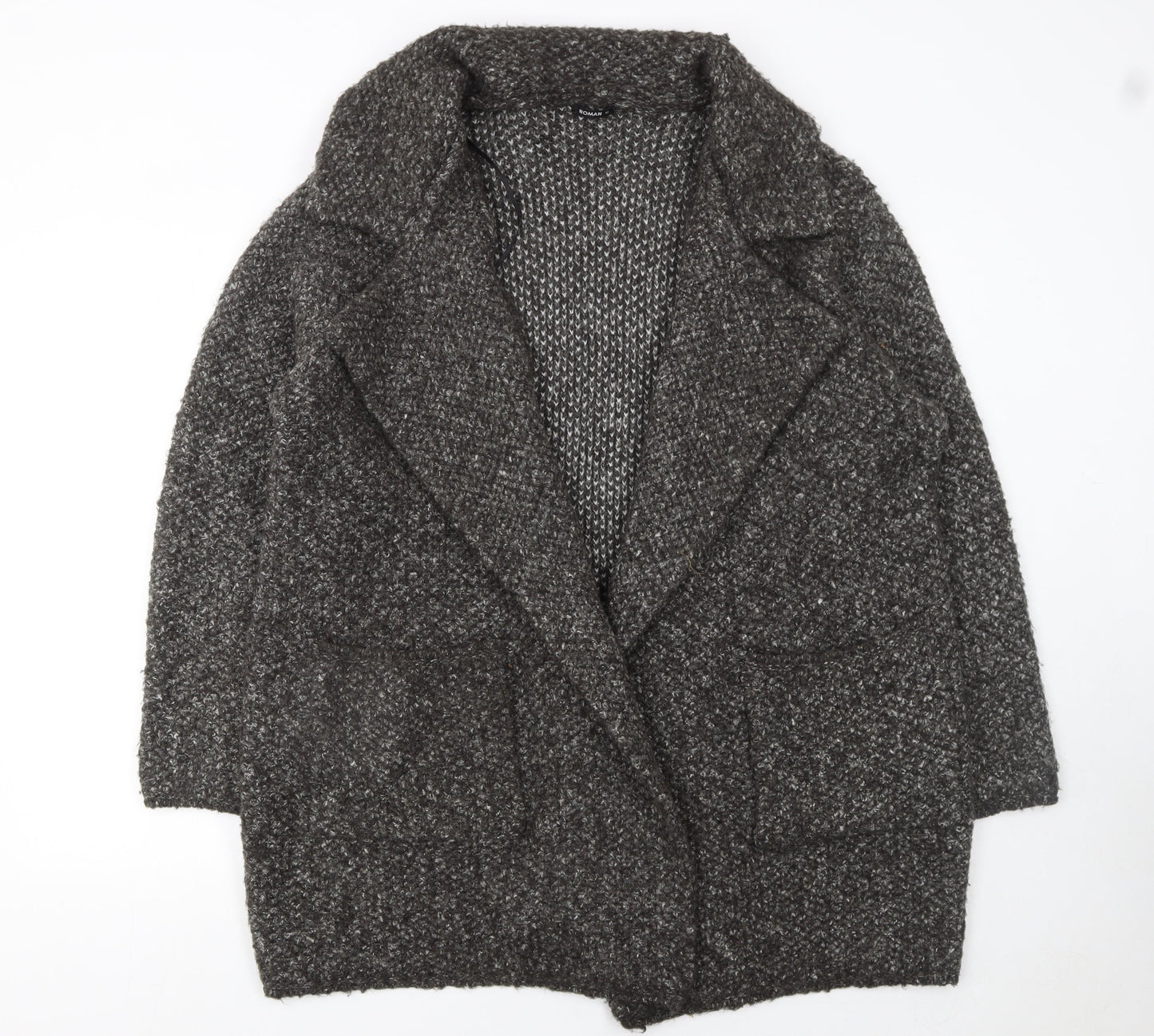 Womens UK Size 18 Roman Grey Cardigan Jumper